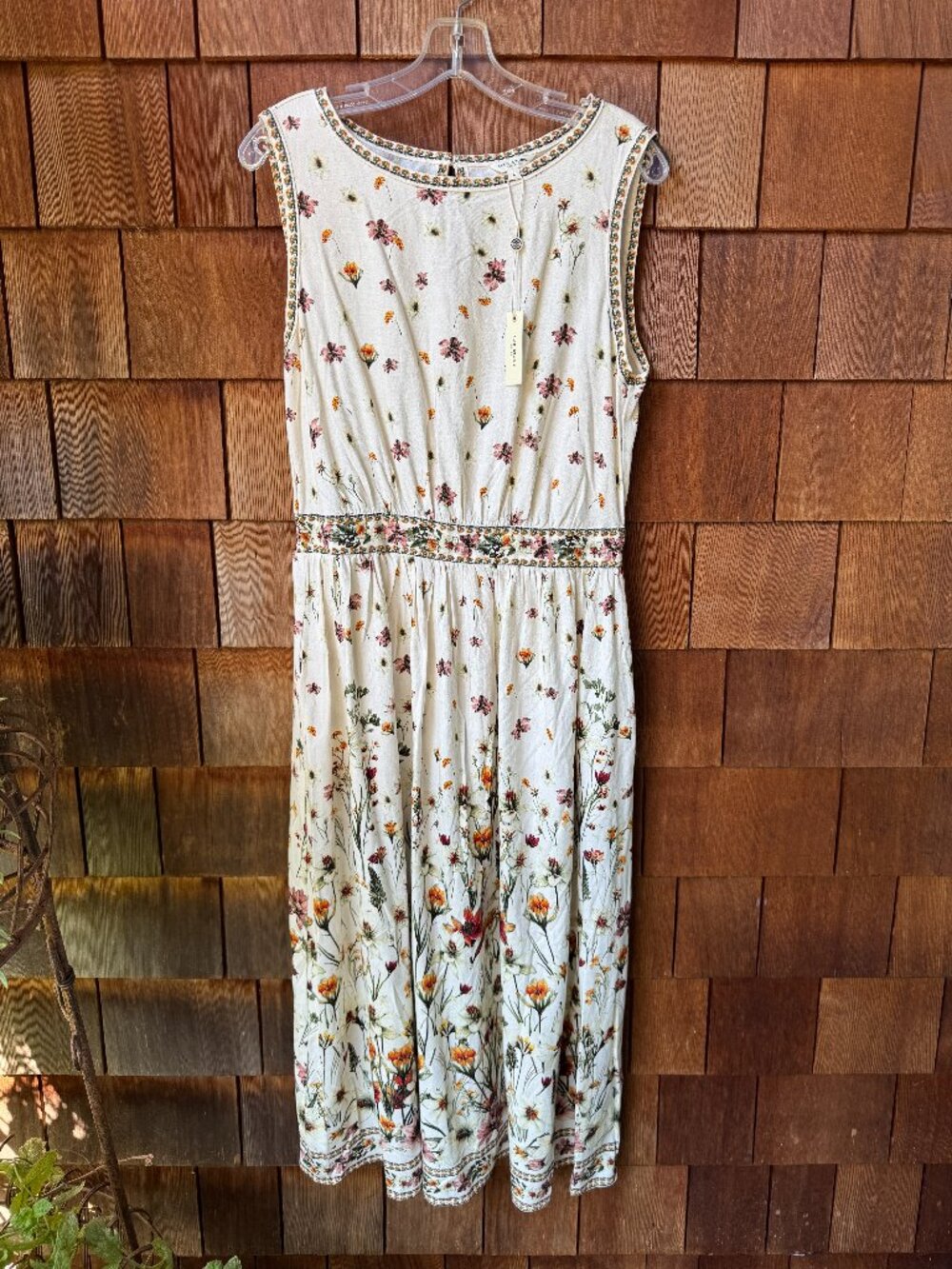 NWT Max Studio Vibrant Floral Sleeveless Fit & Flare Maxi Dress in Women's Large